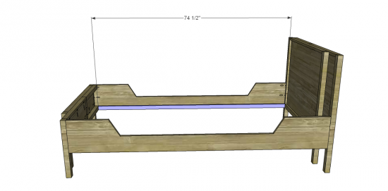 Free DIY Furniture Plans To Build An Adjustable Twin To Full Bed - The ...